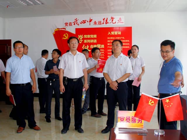 梁山县委常委、组织部部长王建一行莅临天意机械调研