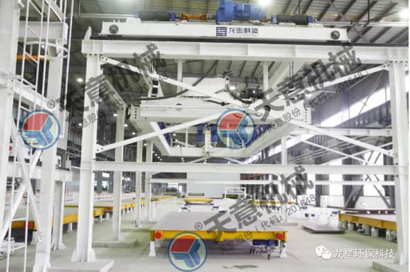 热烈祝贺天意机械与龙星科技PC构件生产线顺利交接！